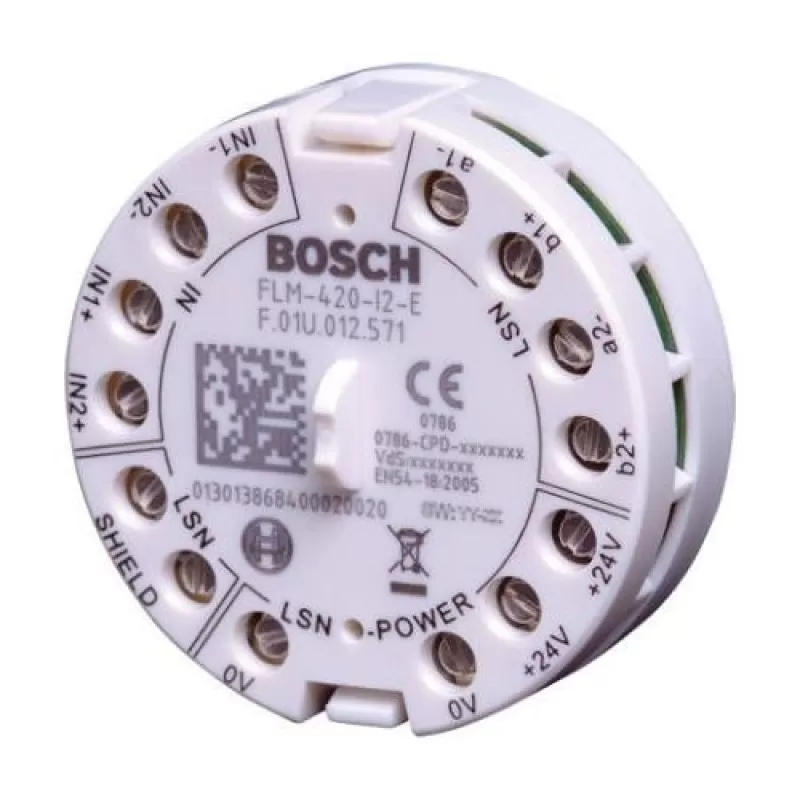 Accesoriu detectie incendiu Bosch FLM-420-I2-E Modul interfata 2 intrari monitorizate