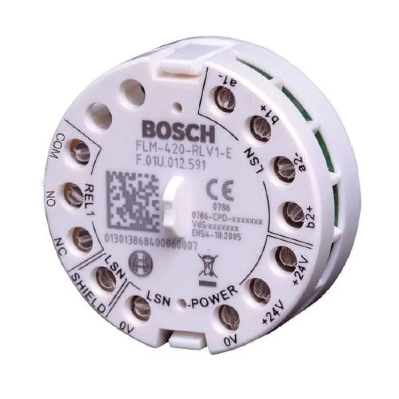 Accesoriu detectie incendiu Bosch FLM-420-RLV1-E Modul interfata 1 iesire releu