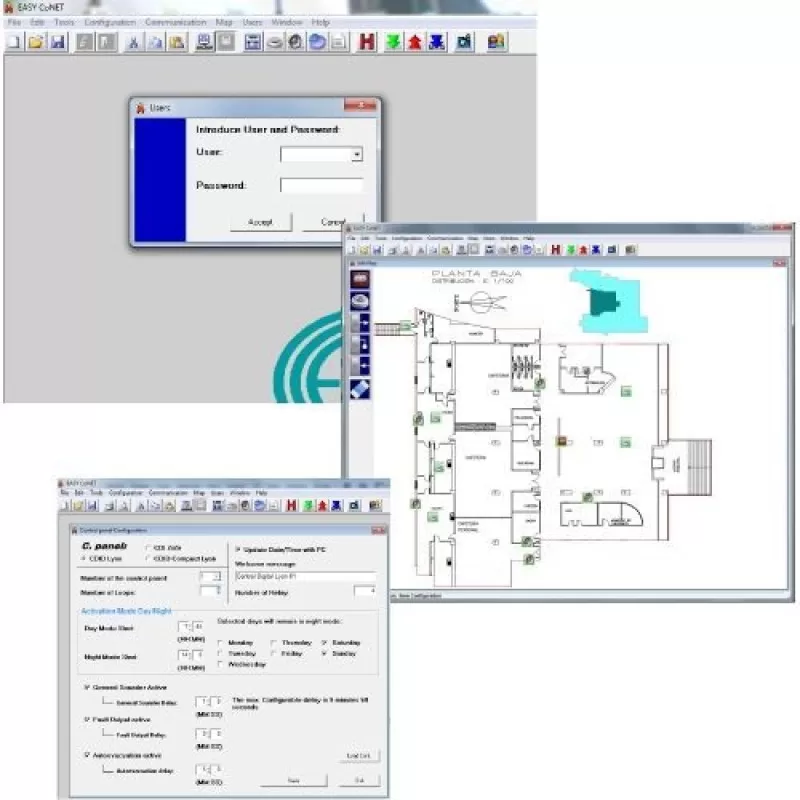 Accesoriu detectie incendiu Cofem Software programare EASY ONLINE
