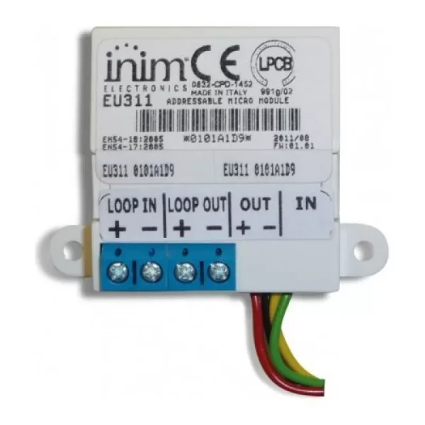 Accesoriu detectie incendiu INIM EU311 Micromodul INIM adresabil 1 intrare supervizata /1 iesire loop-powered