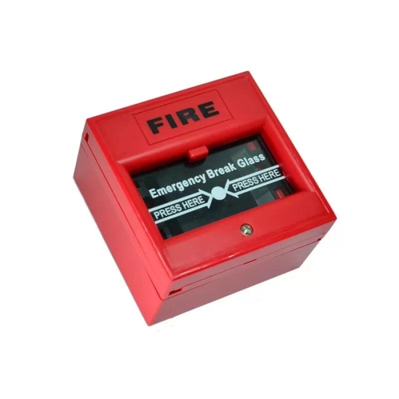 BUTON DE INCENDIU ROSU DE INTERIOR GEAM DE STICLA