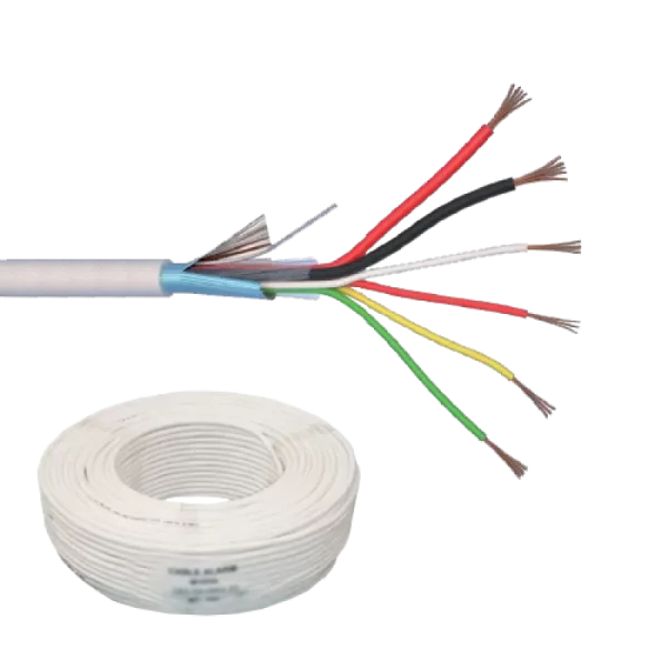 Cablu de alarma 6 fire ecranate + alimentare 2x0.75