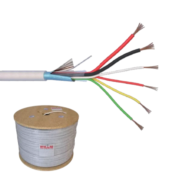 Cablu de alarma 6 fire ecranate + alimentare 2x0.75