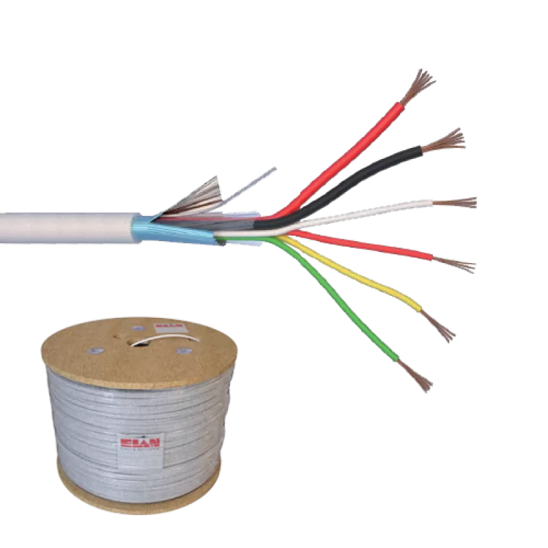 Cablu de alarma 6 fire ecranate + alimentare 2x0.75