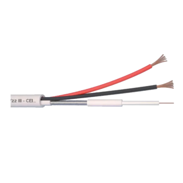Cablu Microcoaxial + alimentare 2x0.5