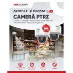 CAMERA IP DOME PTRZ 4MP IR SI WHITE LIGHT 40M MIC - imagine 2