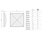 CAPAC PATRAT 80X80 GALVANIZAT - imagine 2