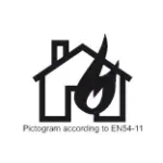 CARCASA ROSIE CU GEAM PENTRU BUTON INCENDIU - imagine 2