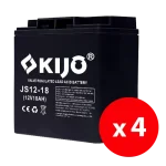 Cutie 4 acumulatori JS12-18 - KIJO JS12-18-BAX