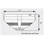 DETECTOR OPTIC DE FUM SERIA IQ8QUAD CU IZOLATOR - imagine 2