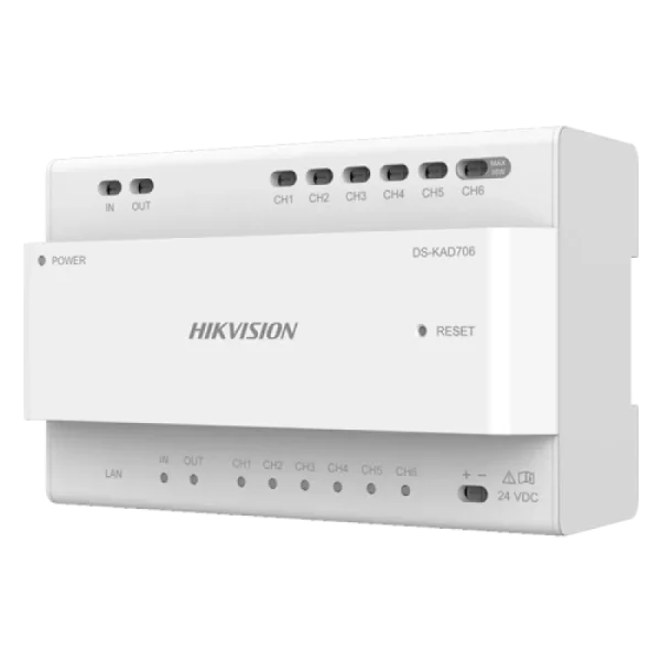 Distribuitor Video/Audio pentru 6 posturi - HIKVISION DS-KAD706