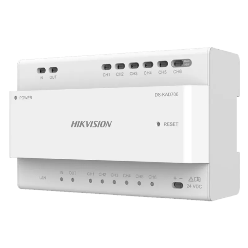 Distribuitor Video/Audio pentru 6 posturi - HIKVISION DS-KAD706