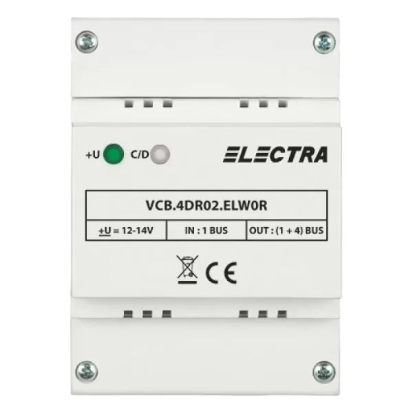Doza derivatie video 4 iesiri REZIDENTIAL - ELECTRA VCB.4DR02.ELW0R