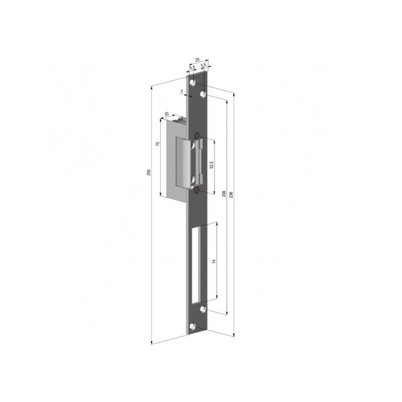 Yala electromagnetica fail safe