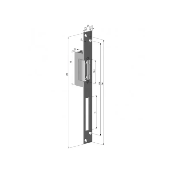 Yala electromagnetica fail locked