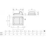 FIXARE USA BATANTA 130X160X50 ZNB - imagine 2