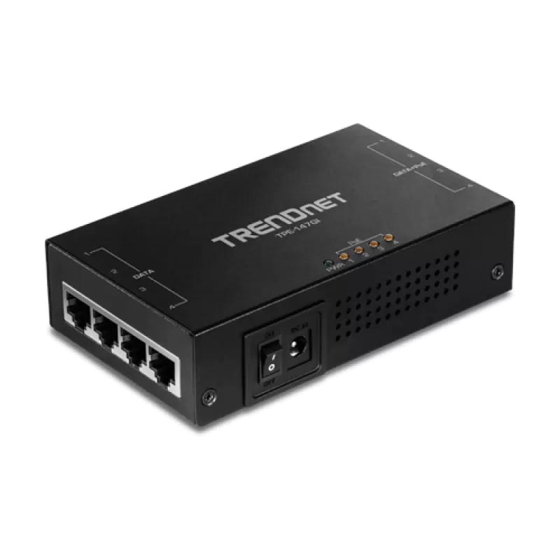 Injector Gigabit 4 x PoE+