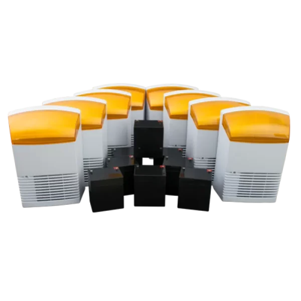 KIT 8 sirene de exterior + 8 acumulatori 12V