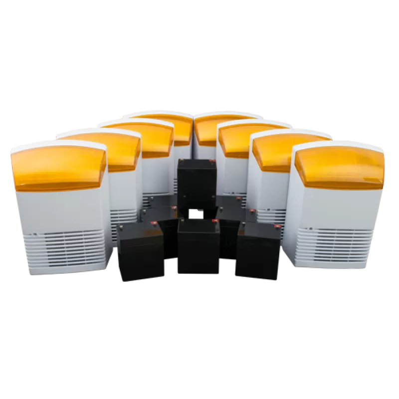 KIT 8 sirene de exterior + 8 acumulatori 12V