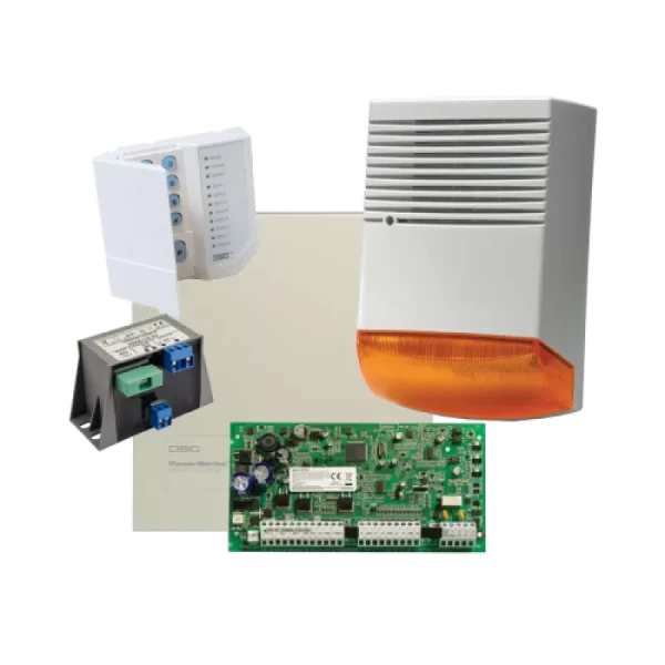 Kit alarma la efractie DSC cu sirena exterioara KIT1616BS