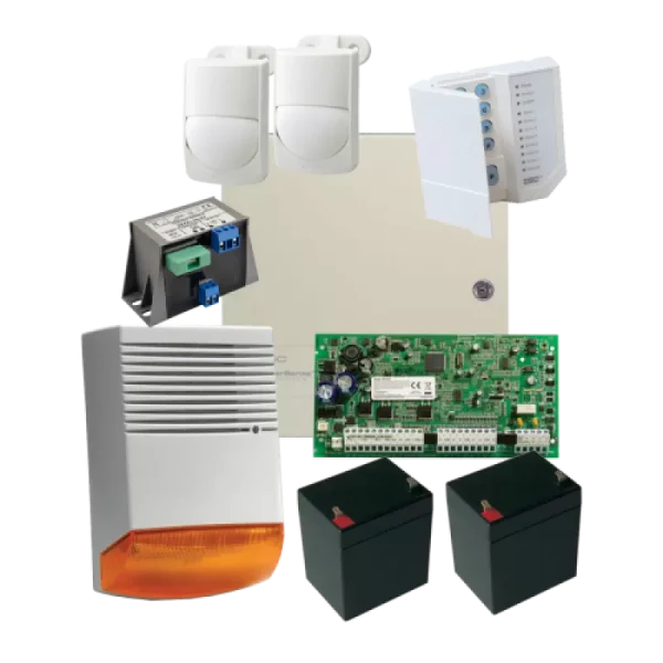 Kit alarma la efractie DSC cu sirena exterioara KIT1616EXT-BS1-OPT