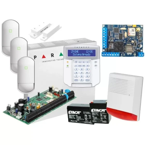 KIT CENTRALA PARADOX + COMUNICATOR CID