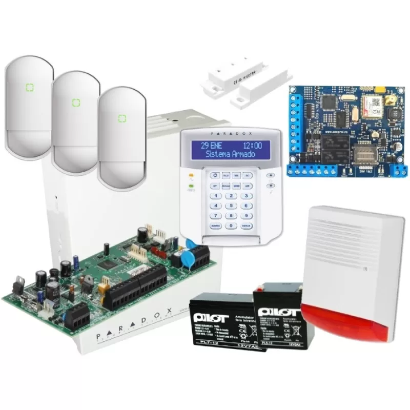 KIT CENTRALA PARADOX + COMUNICATOR CID