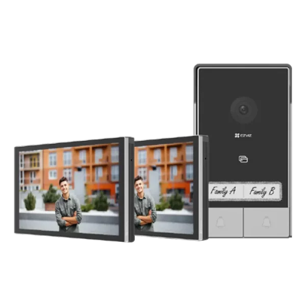 Kit video-interfon 2 familii