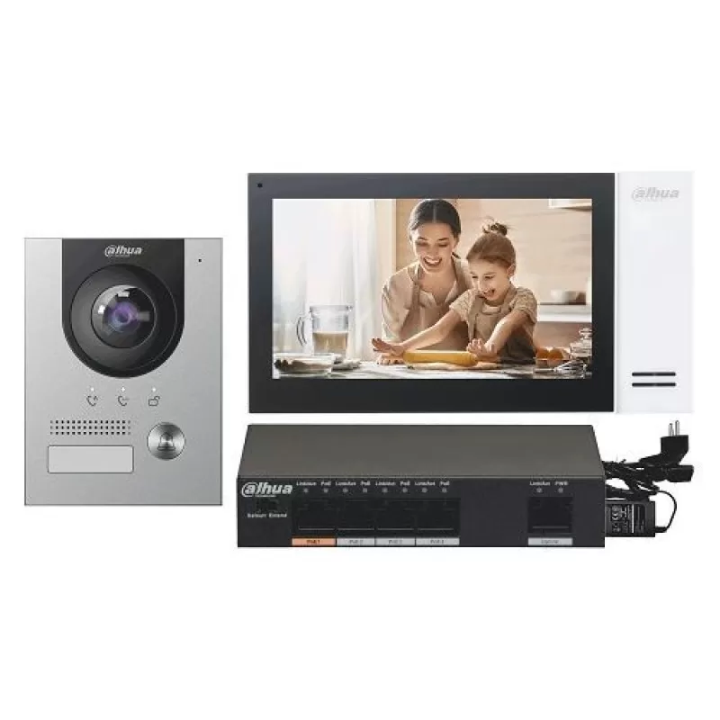 Kit Videointerfon Dahua KTP01-S2(F) 1 familie