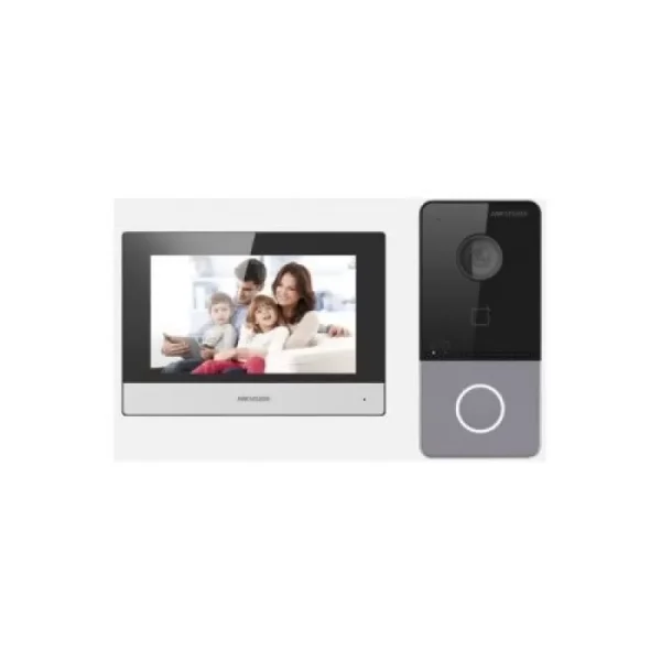 Kit Videointerfon Hikvision DS-KIS603-P(B) IP post exterior