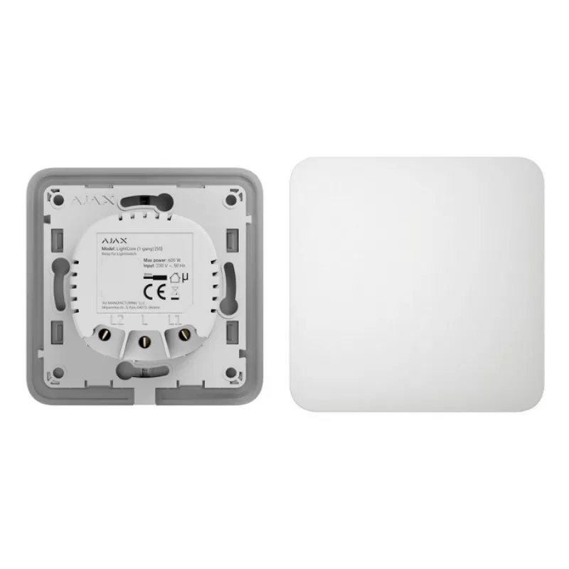 LIGHTCORE 1-GANG + SOLOBUTTON 1-GANG/2-WAY (WHT)