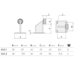 LIMIT SWITCH CU PLACA FIXARE  VARIANTA MICA - imagine 2