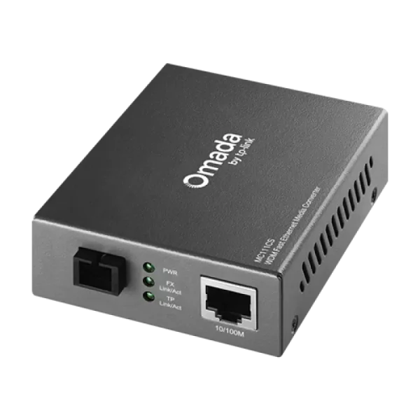 Media Convertor WDM 10/100 Mbps RJ45 - 100 Mbps Single-mode SC Bi-directional - TP-Link Omada MC111CS