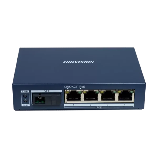 Mediaconvertor Gigabit 4 x RJ45 PoE