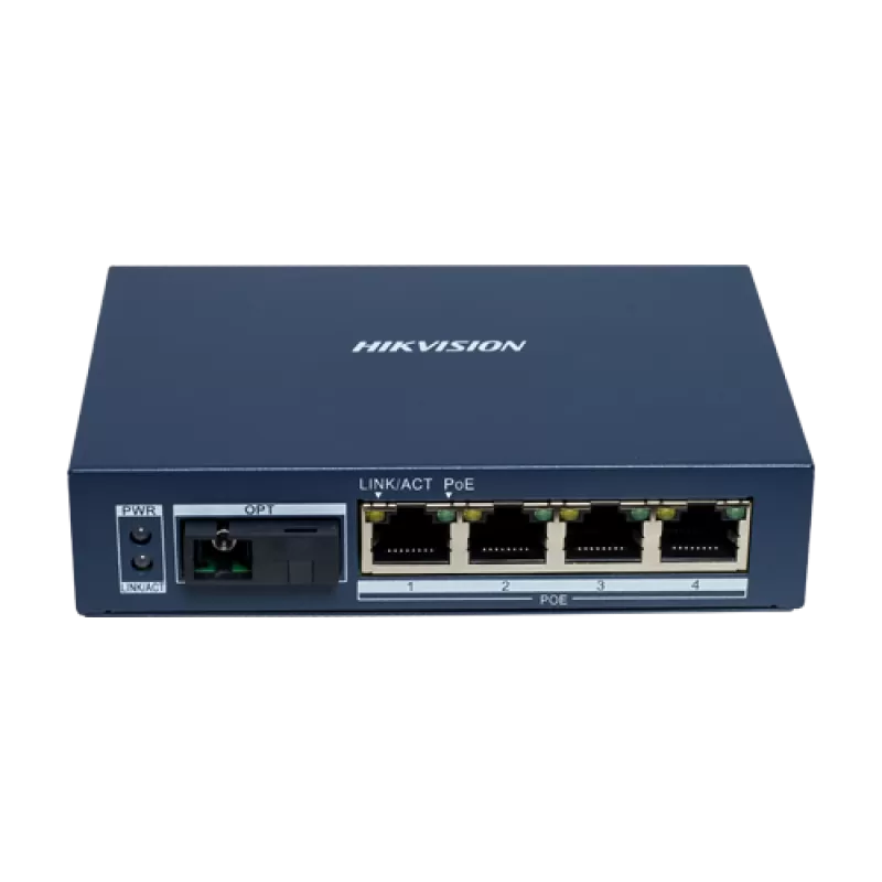 Mediaconvertor Gigabit 4 x RJ45 PoE