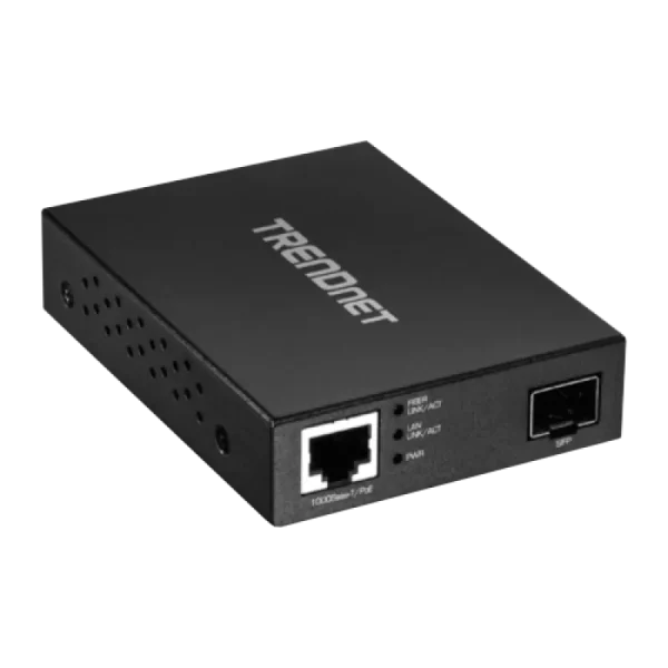 Mediaconvertor POE Gigabit - SFP fibra optica - TRENDnet TFC-PGSFP