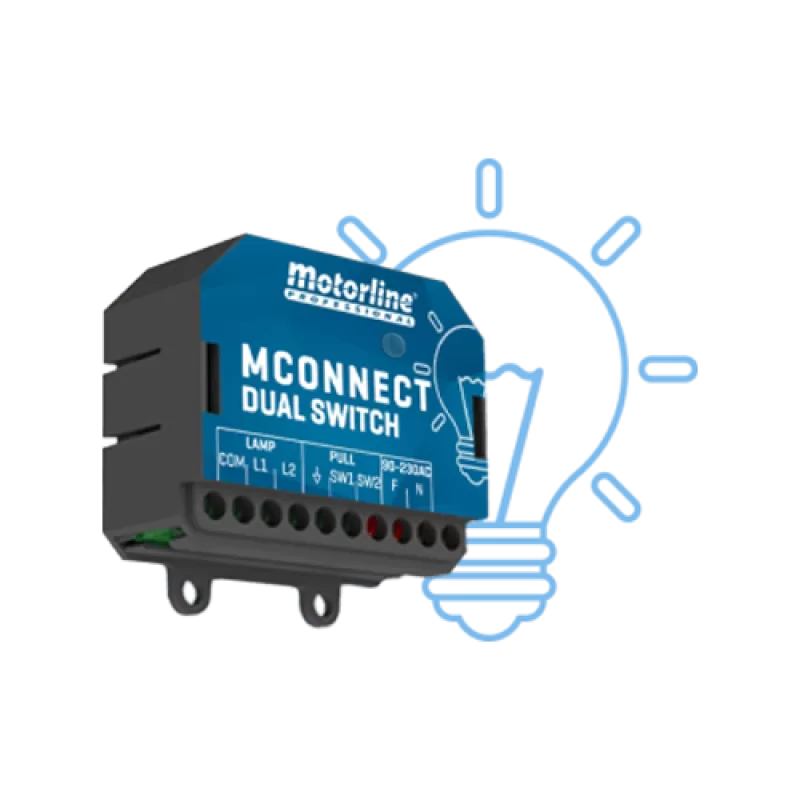 Modul comanda lumini - MOTORLINE MCONNECT-DUAL-SWITCH