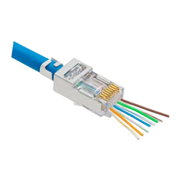 Mufa RJ-45 FTP Cat.5e EZ Passthrough ecranata (100 buc) RJ45M-CAT5-EZ