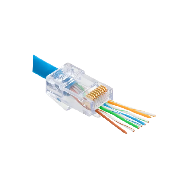 Mufa RJ-45 UTP Cat.6 EZ Passthrough (100 buc) RJ45-CAT6-EZ
