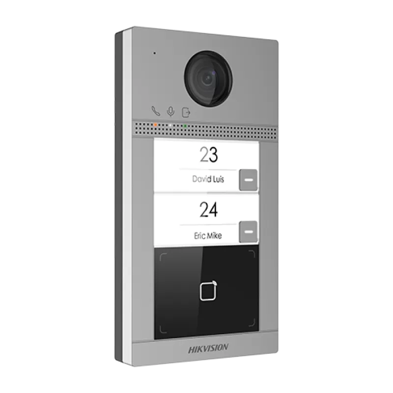 Panou exterior videointerfon TCP/IP pentru 2 familii