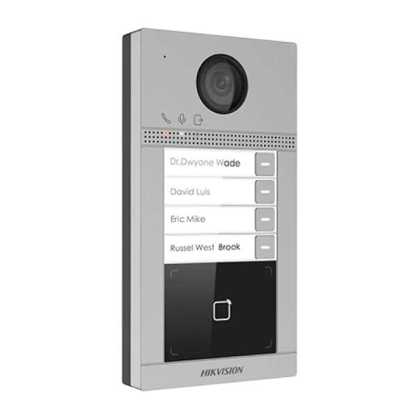 Panou exterior videointerfon TCP/IP pentru 4 familii