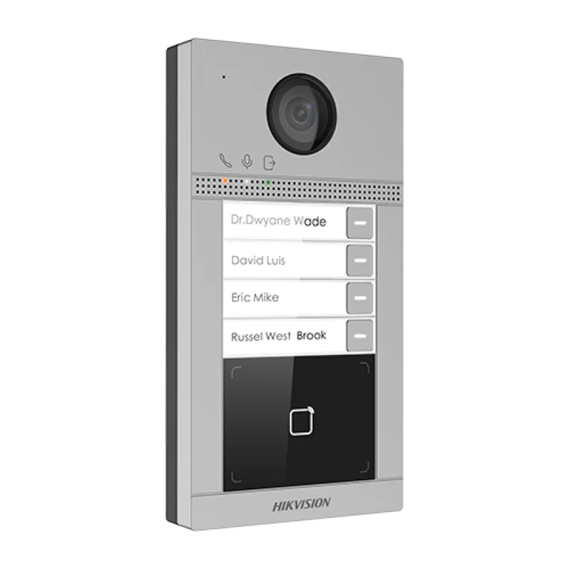 Panou exterior videointerfon TCP/IP pentru 4 familii