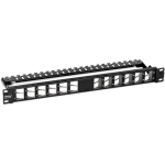 Patch Panel ecranat 24 porturi blank keystone inclinate 1U - TRENDnet TC-KP24SA - imagine 3