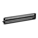 Patch Panel ecranat 48 porturi blank keystone 2U - TRENDnet TC-KP48S
