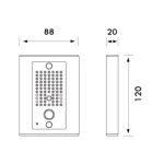 POST DE EXTERIOR CU UN BUTON SI CAMERA - imagine 2