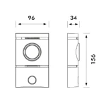 POST DE EXTERIOR CU UN BUTON SI CAMERA - imagine 2