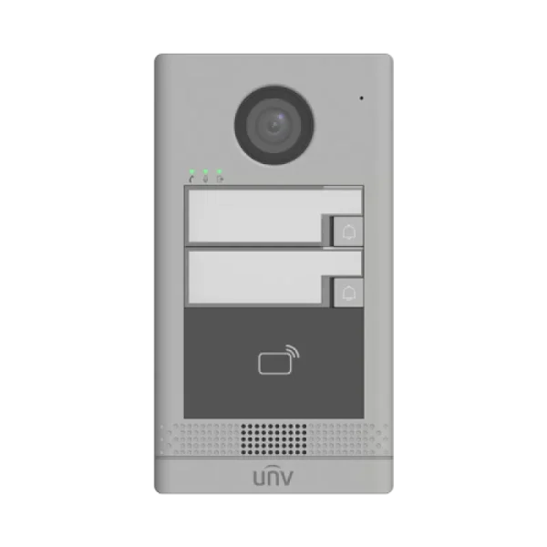 Post exterior videointerfon TCP/IP pentru 2 familii