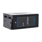 Rack perete 4U 19'' 600x450, capacitate incarcare 60 Kg, negru - ASYTECH Networking ASY-4U-6045WL - imagine 4