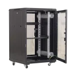 Rack podea 22U 19' 600x600, capacitate incarcare 500 Kg, negru - ASYTECH Networking ASY-22U-6060E - imagine 4