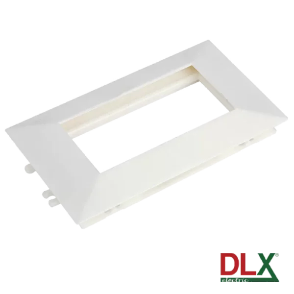 Rama alba tripla pentru aparataj 45x45 mm (6 module) - DLX DLX-102-13